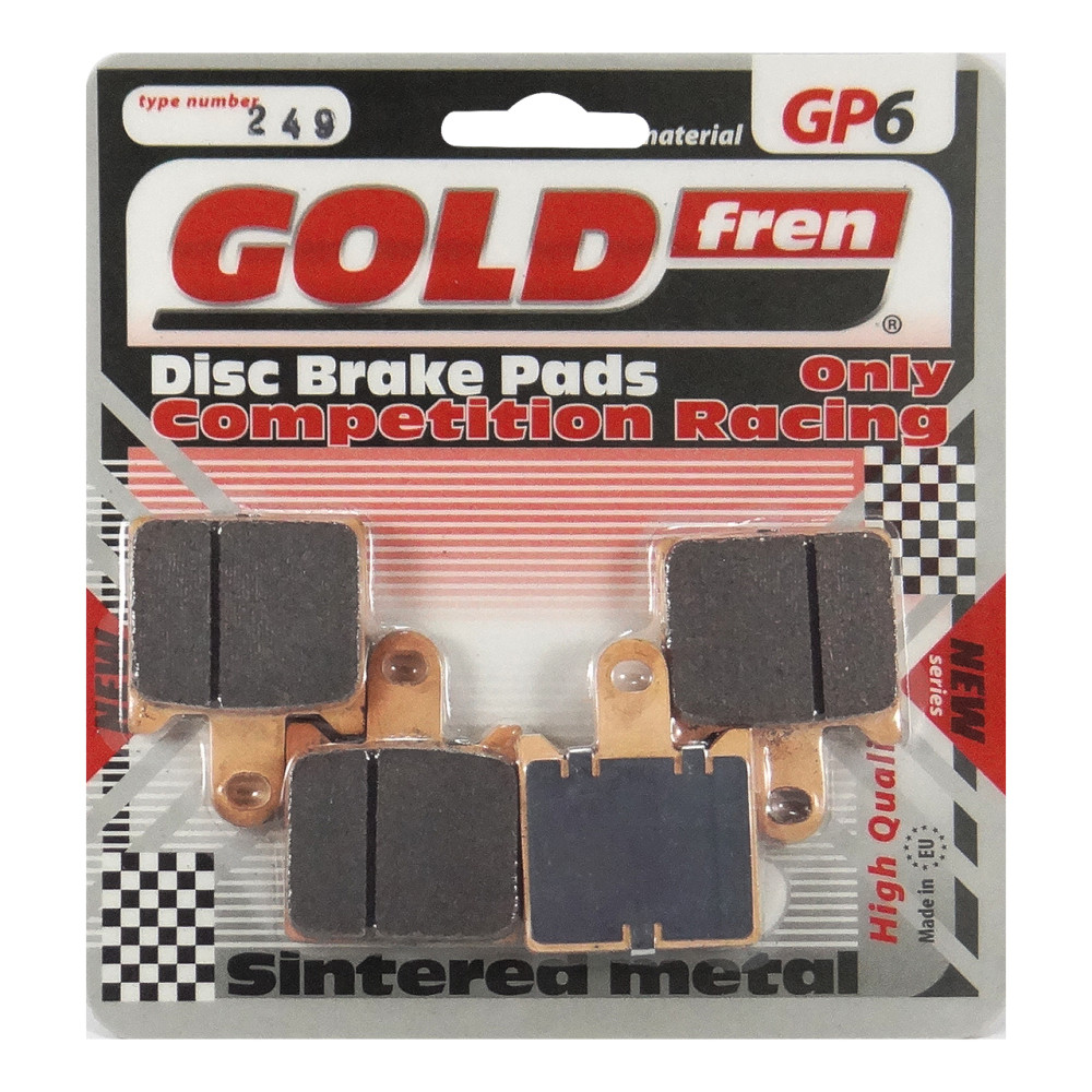 Pastilha De Freio Dianteira Goldfren Modelo GP6 Para Kawasaki ZX6R 600 Z750 Z1000 GTR1400 ZZR1400 249 GP6