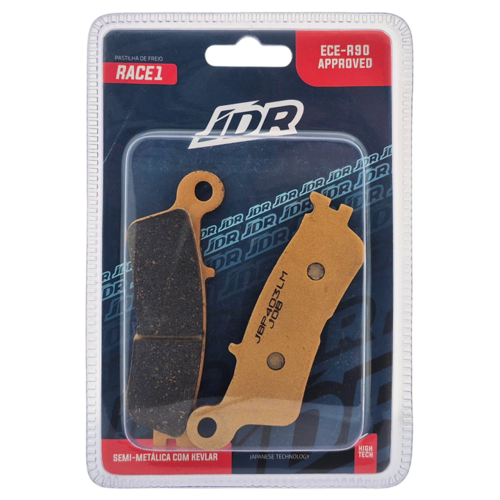 Pastilha De Freio Dianteira JDR Modelo Race 1 Para Yamaha YZF 250 250FX WRF 250 450 YZ 125 250