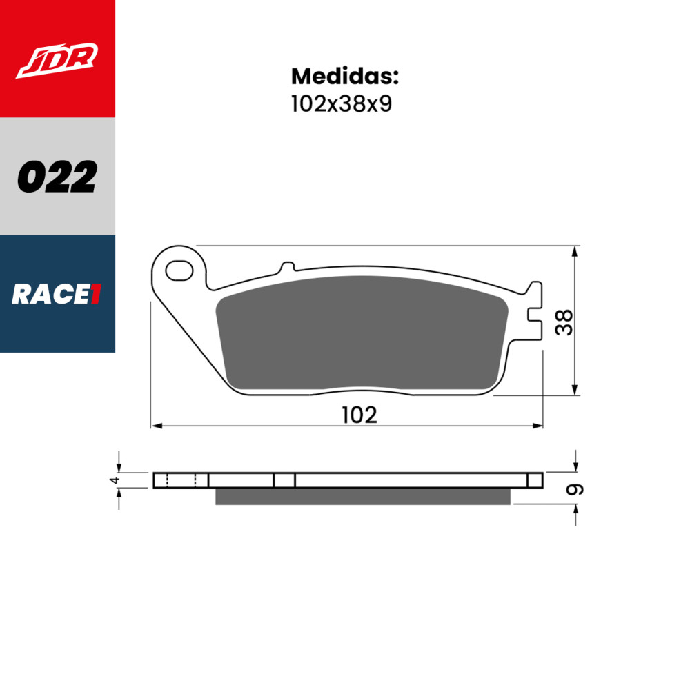 Pastilha De Freio Dianteira/Traseira JDR Modelo Race 1 Para Honda VT600 Shadow 99/99 Kawasaki KLE 300 Z 800 Suzuki GSX 650 Triumph Bonneville 1200