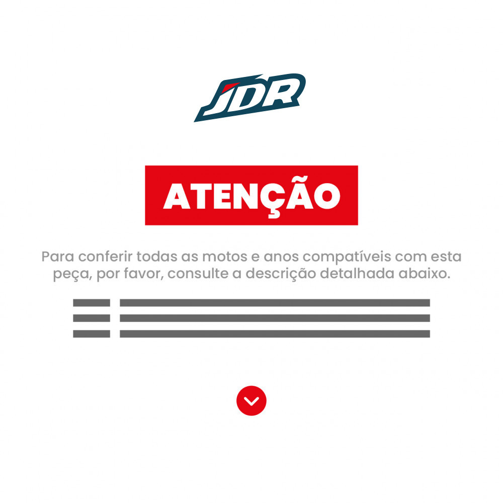 Pastilha De Freio Dianteira JDR Modelo Race 1 Para Yamaha FZ6 Fazer XJ6 600 MT-03 XVS 1300 Midnight Star