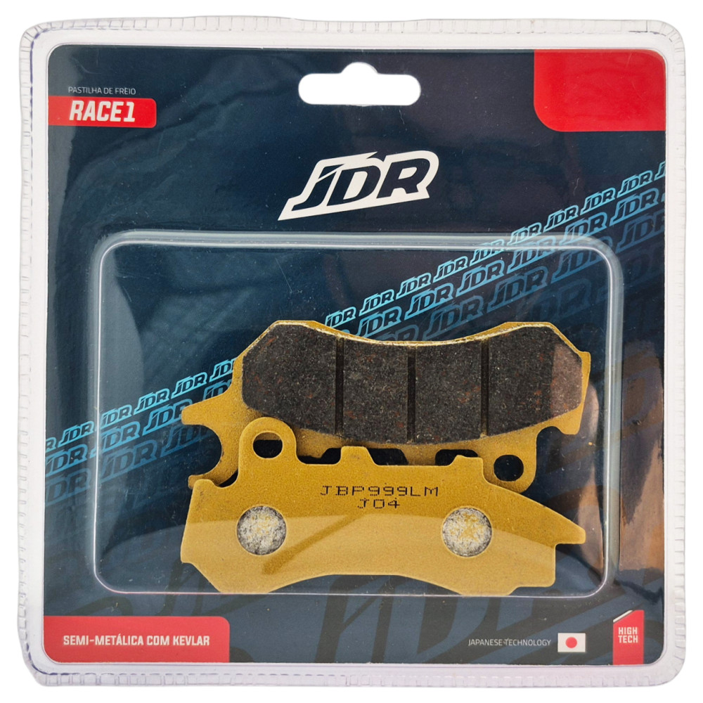 Pastilha De Freio Dianteira JDR Modelo Race 1 Para Honda CG 160 Fan 160 CG Titan 160