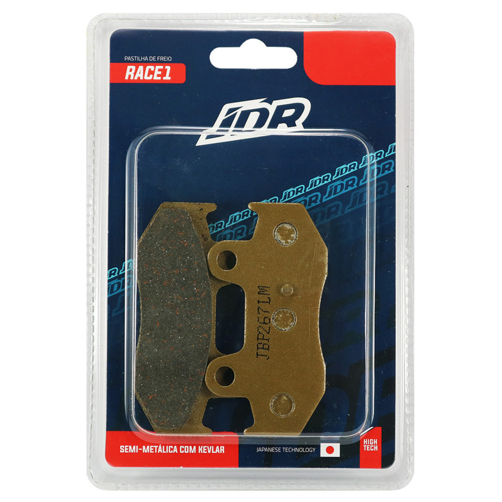 Pastilha De Freio Traseira JDR Modelo Race 1 Para Suzuki AN250 Burgman AN400 Burgman
