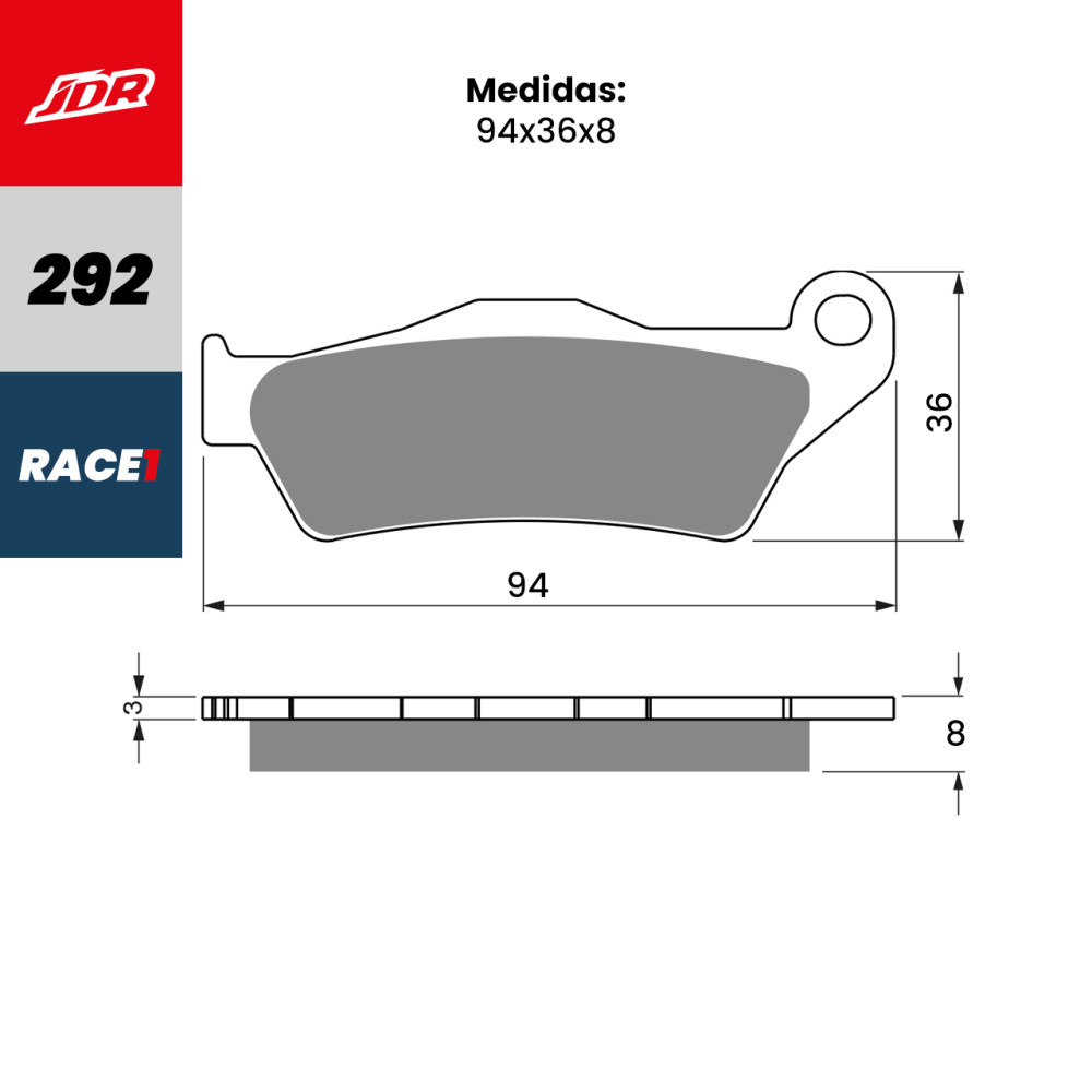 Pastilha De Freio Traseira JDR Modelo Race 1 Para BMW F 800R T GS 1200 Adventure GS 1150 Adventure