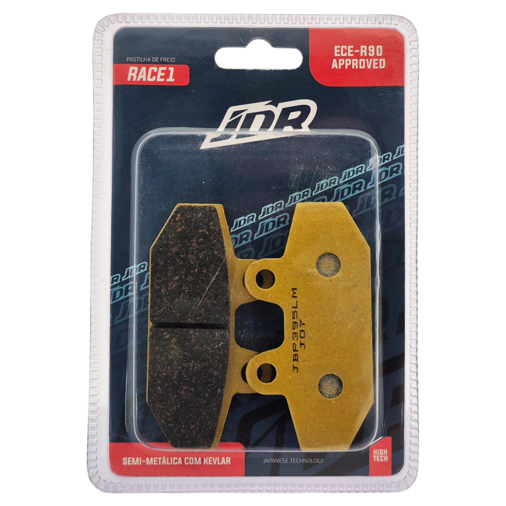 Pastilha De Freio Traseira JDR Modelo Race 1 Para Harley Davidson Heritage Classic Fat Bob Softail Deluxe Fat Boy 1750