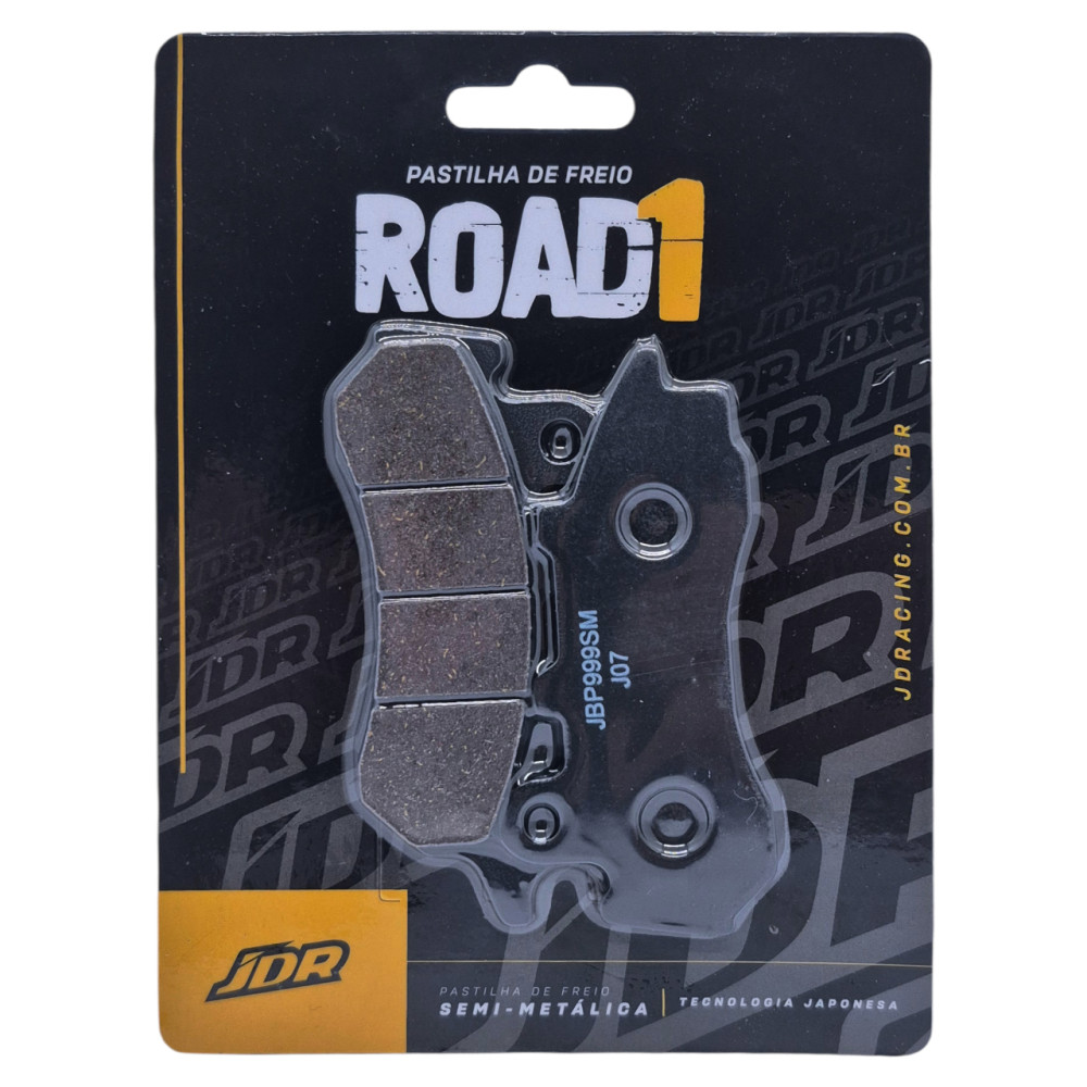 Pastilha De Freio Dianteira JDR Modelo Road 1 Para Honda CG 160 Fan CG 160 Titan EX Combinado