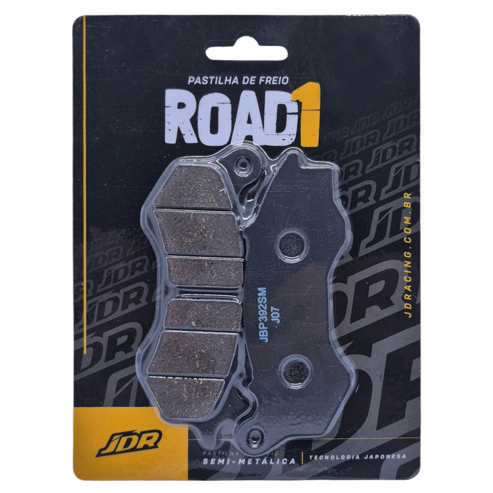 Pastilha De Freio Dianteira JDR Modelo Road 1 Para Honda CG 150 Titan CBS CG 160 EX Titan CBS