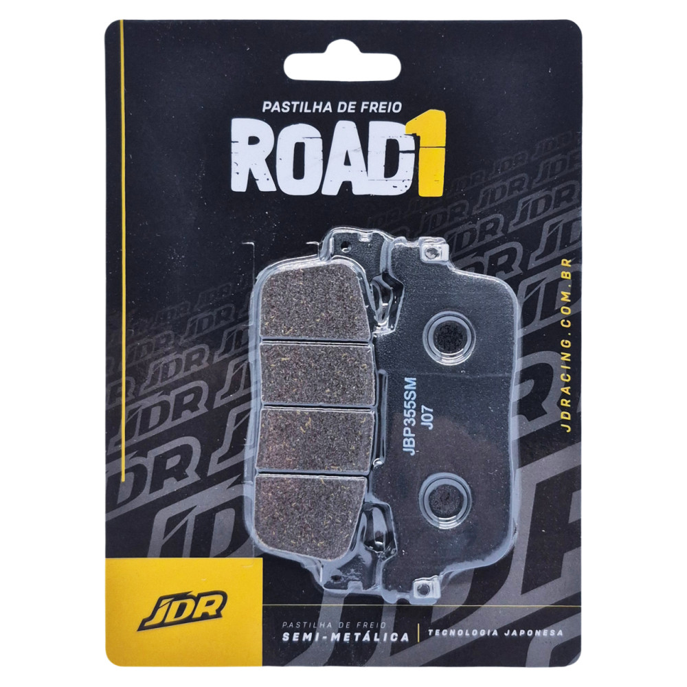 Pastilha De Freio Dianteira/Traseira JDR Modelo Road 1 Para Dafra Next 250 Cruisym 300
