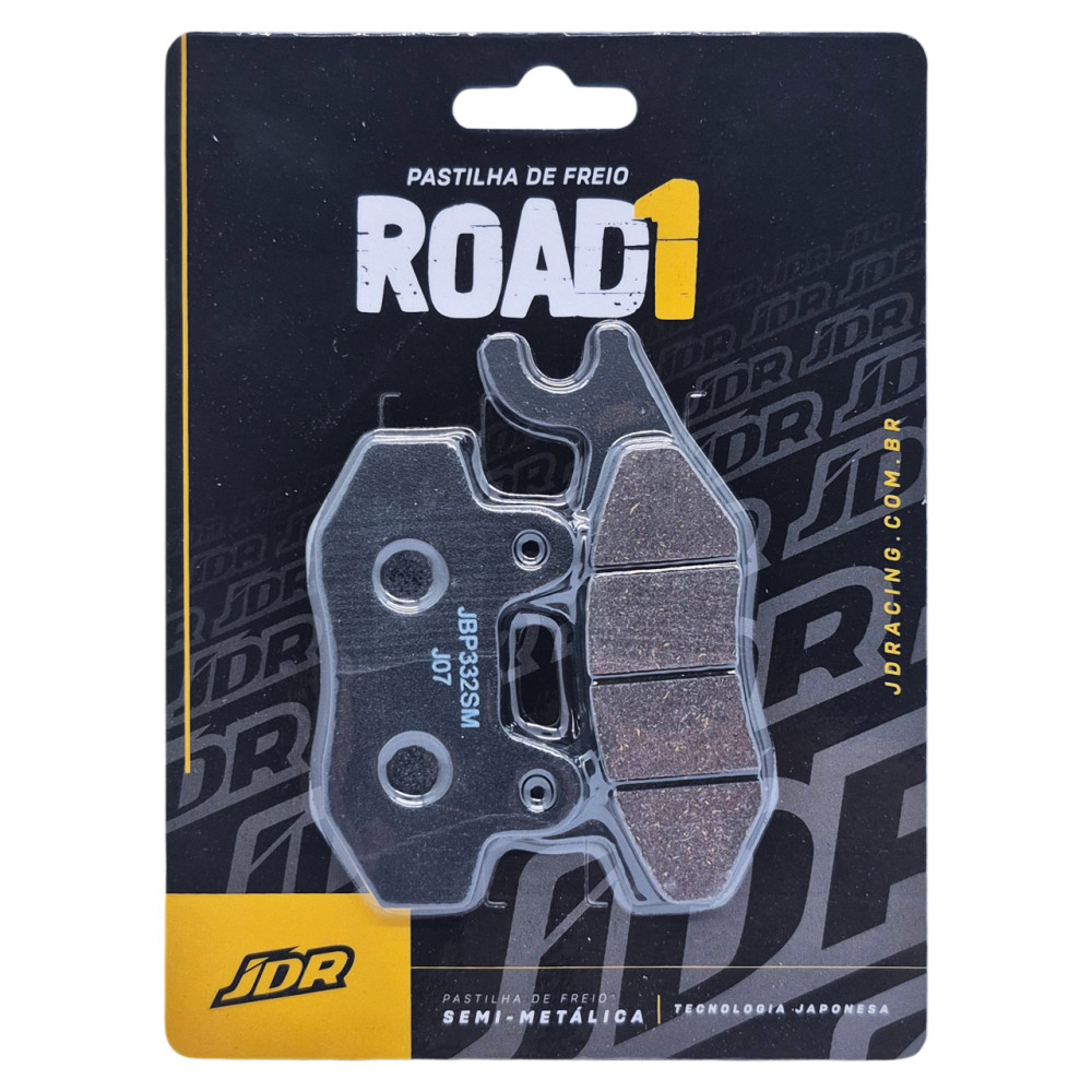 Pastilha De Freio Dianteira/Traseira JDR Modelo Road 1 Para Honda CBX 250 Twister CB R 300 Sem ABS Kawasaki Ninja 250 R Ninja 300 Com ABS Yamaha YBR 125 ED Fazer 250 YS