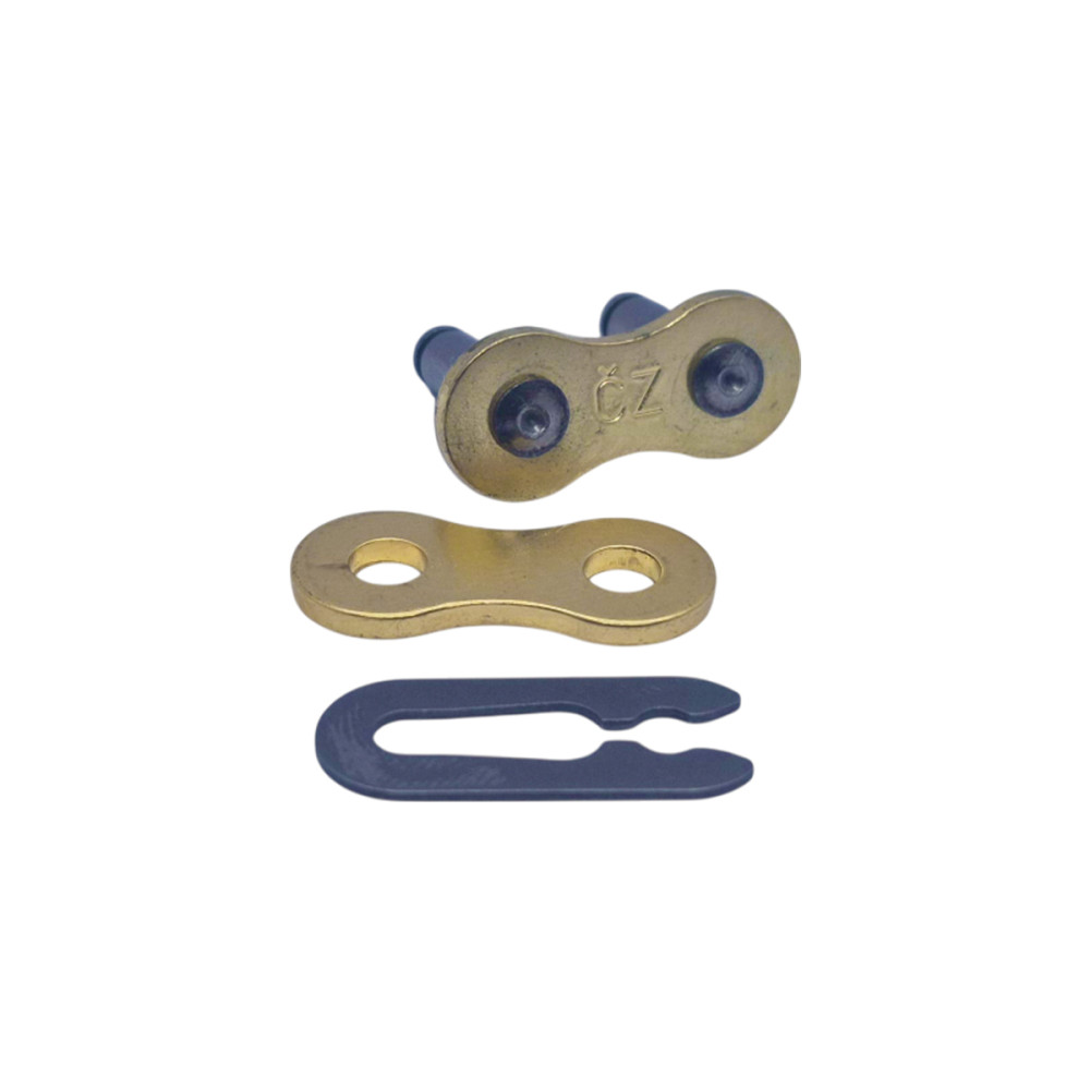 Corrente Cz Chains Modelo Mx Gold Passo 520 Com 118 Elos Sem Retentor Dourada