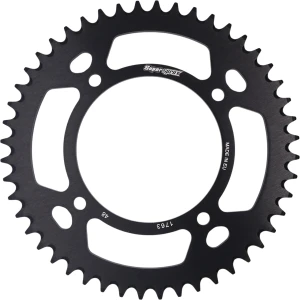 Coroa de Alumínio Supersprox 48 Dentes Para KTM SX 65 (25) Husqvarna TC 65 (25) GasGas MC 65 (25) Preta 4 Furos