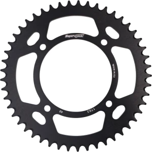 Coroa de Alumínio Supersprox 49 Dentes Para KTM SX 65 (25) Husqvarna TC 65 (25) GasGas MC 65 (25) Preta 4 Furos
