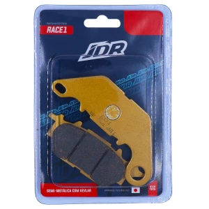 Pastilha De Freio Dianteira JDR Modelo Race 1 Para Yamaha YBR 125 (15/21) Traseira Para N-Max 125 (15/21)