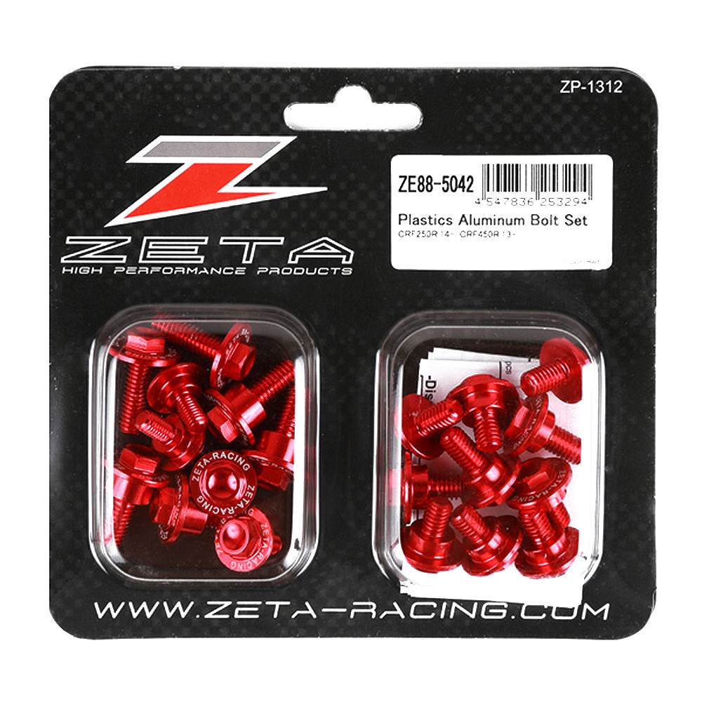 Kit Parafusos para Fixar Plásticos Zeta para Honda CRF250R 14/17 CRF450R 13/16