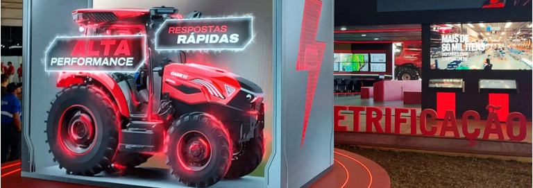 Tecnologia e inovação: Case IH aposta em conectividade e sustentabilidade com trator elétrico na Agrishow