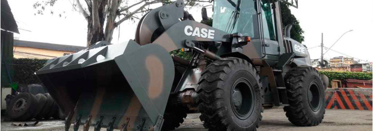 Pá Carregadeira CASE 621E na Duplicação da BR-116