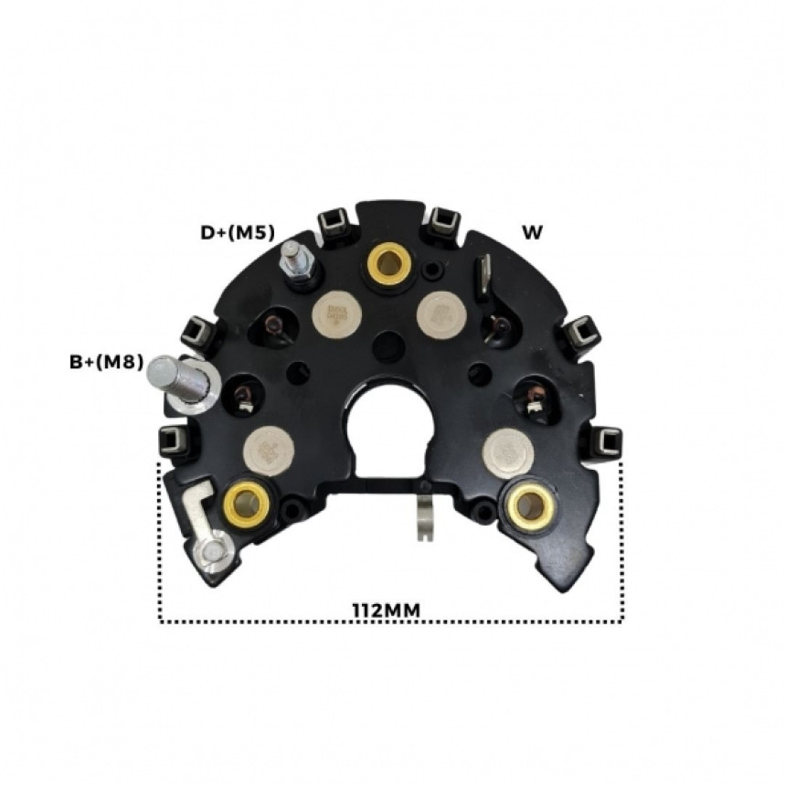 PLACA DIODO COMPATÍVEL BOSCH-8 SEMI-ELETR MB/SAAB G1638 IK3638