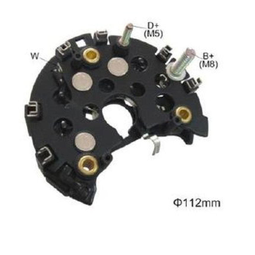 PLACA DIODO COMPATÍVEL BOSCH-6 SEMI-ELETR AUDI/CORDOBA IK3673