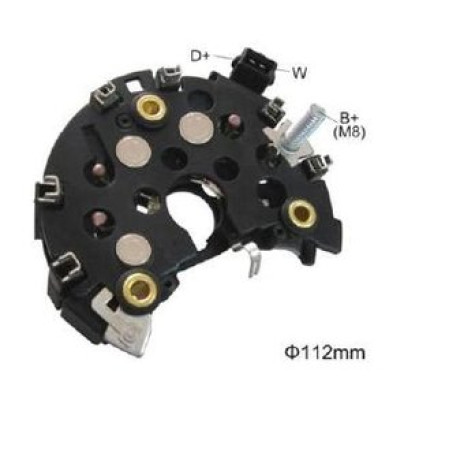 PLACA DIODO COMPATÍVEL BOSCH-6 SEMI-ELETR 90A GOL/POLO/GOLF G1852 IK3852