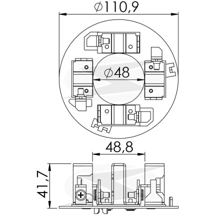 PORTA ESCOVA PARTIDA COMPATÍVEL BOSCH JE 12V CUMMINS VW/MB UNF1106