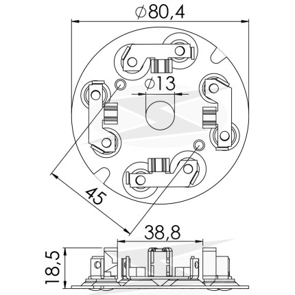 PORTA ESCOVA PARTIDA COMPATÍVEL WAPSA PASSAT/ESCORT UNF1107