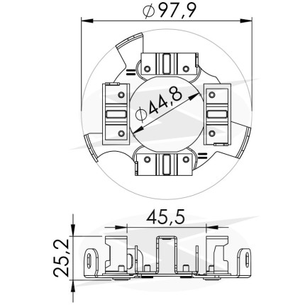 PORTA ESCOVA PARTIDA COMPATÍVEL WAPSA MF/CASE/EMPILHADEIRA UNF1111