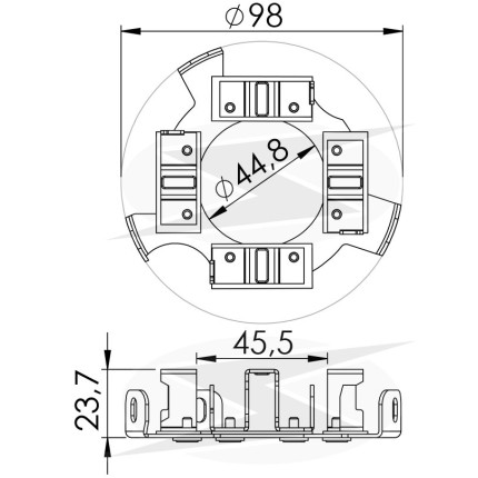 PORTA ESCOVA PARTIDA COMPATÍVEL WAPSA 24V EMPILHAD/PLATAFORMA UNF1124