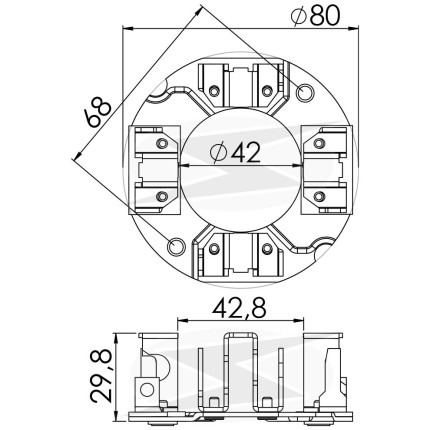 PORTA ESCOVA PARTIDA COMPATÍVEL DELCO 28MT 12V CUMMINS FORD UNF1133