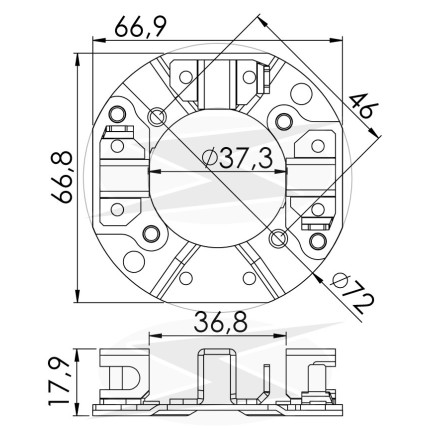 PORTA ESCOVA PARTIDA COMPATÍVEL MARELLI 3 ESC - PALIO/TIPO UNF1140