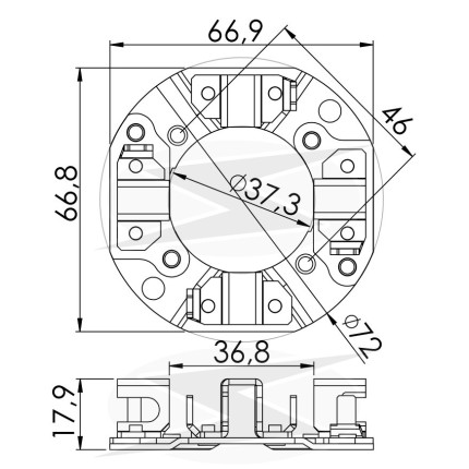 PORTA ESCOVA PARTIDA COMPATÍVEL MARELLI 4 ESC - PALIO/TIPO UNF1141
