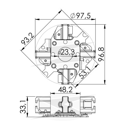 PORTA ESCOVA PARTIDA COMPATÍVEL BOSCH JF ALEMAO 24V UNF1150