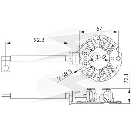 PORTA ESCOVA PARTIDA COMPATÍVEL MITSUBISHI JEEP/MAZDA UNF1158