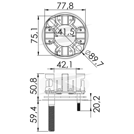 PORTA ESCOVA PARTIDA COMPATÍVEL DELCO 39MT 12V CUMMINS UNF1181