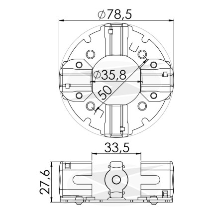 PORTA ESCOVA PARTIDA COMPATÍVEL ISKRA C/RED PEQ - VALTRA/MF UNF1236