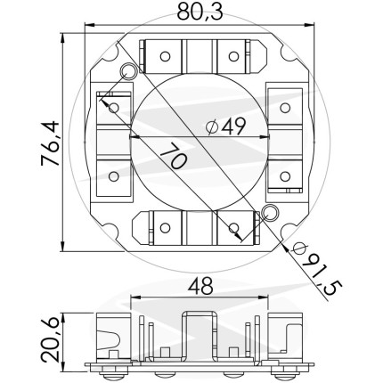 PORTA ESCOVA PARTIDA COMPATÍVEL ISKRA ESC MENOR UNF1243
