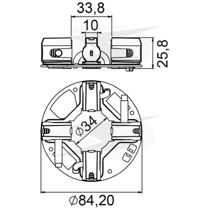 PORTA ESCOVA PARTIDA COMPATÍVEL BOSCH 24V UNF1245