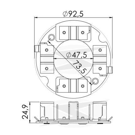 PORTA ESCOVA PARTIDA COMPATÍVEL LUCAS/MARELLI MF VALTRA UNF1255