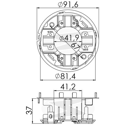 PORTA ESCOVA PARTIDA COMPATÍVEL MITSUBISHI 24V MB UNF1257