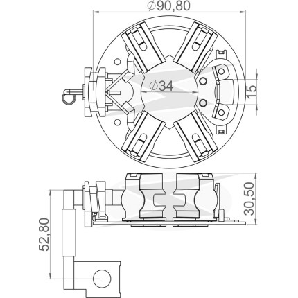 PORTA ESCOVA PARTIDA COMPATÍVEL BOSCH EV MODERNO IVECO  UNF1306