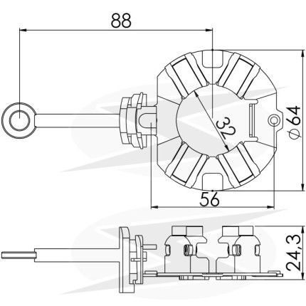 PORTA ESCOVA PARTIDA COMPATÍVEL DENSO HILUX 15>18 UNF1318