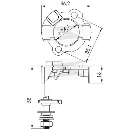 PORTA ESCOVA PARTIDA COMPATÍVEL MOTO HONDA CG150 UNF9905