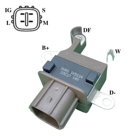 REGULADOR DE TENSÃO COMPATIVEL DENSO G147 IK5124