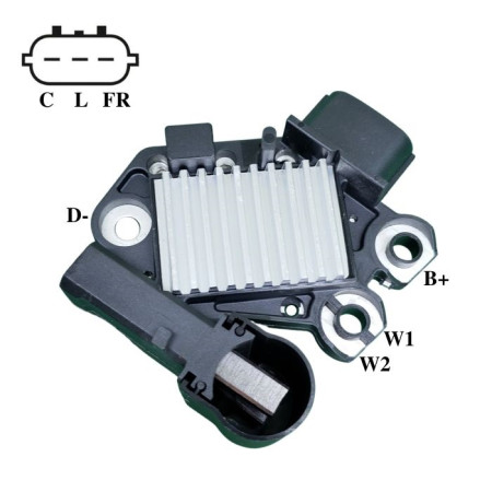 REGULADOR DE TENSÃO COMPATIVEL VALEO HR/ELANTRA/SPORTAGE/BONGO 12>13 G912 IK5356