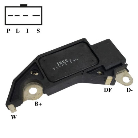 REGULADOR DE TENSÃO COMPATIVEL DELCO MONZA/KADETT/OMEGA G411 IK542 IK542