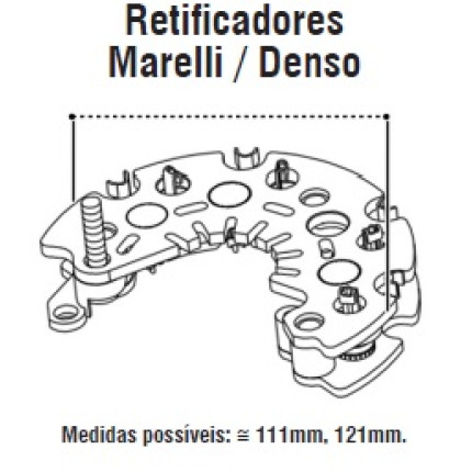 PLACA DIODO COMPATÍVEL MARELLI-6 PALIO/PUNTO/MAREA G1306 IK3256