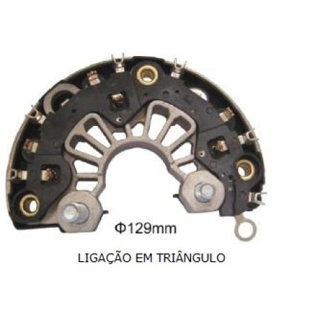PLACA DIODO COMPATÍVEL BOSCH-6 ELETR IVECO/MAN 28V G1433 IK3291