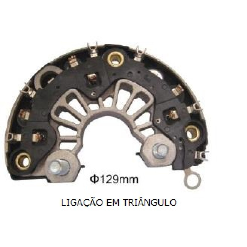 PLACA DIODO COMPATÍVEL BOSCH-6 ELETR IVECO/MAN 28V G1433 IK3291