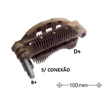 PLACA DIODO COMPATÍVEL MITSUBISHI-8 C/TRIODO 100MM IK3379