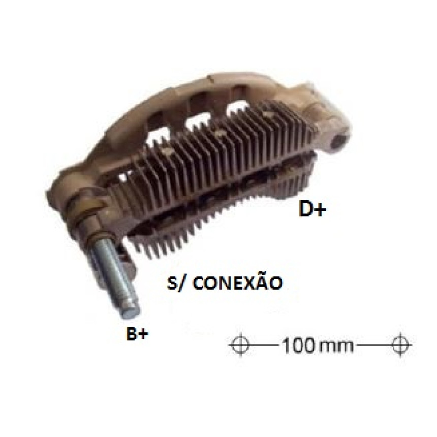 PLACA DIODO COMPATÍVEL MITSUBISHI-8 C/TRIODO 100MM IK3379