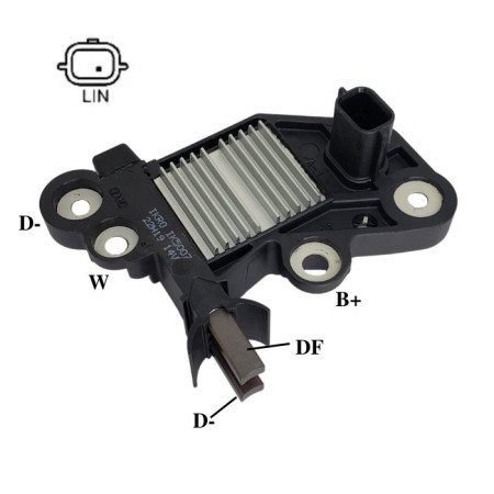 REGULADOR COMPATÍVEL BOSCH MOD COM-BSS LOGAN/SANDERO/DUSTER 272220901 IK5007