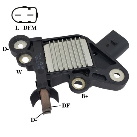 REGULADOR COMPATÍVEL BOSCH MOD PALIO/IDEA/HR 10> G339 IK5029